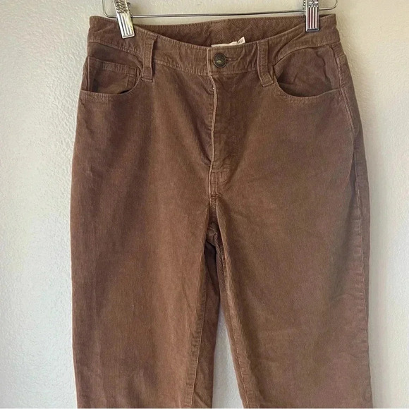 Faherty Julianne dyed corduroy straight leg pants jeans 26 organic cotton fall - Picture 5 of 9